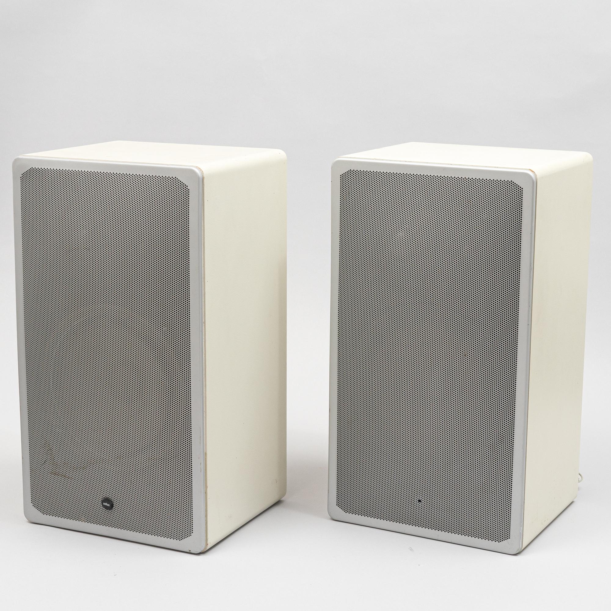 Dieter Rams, stereoutrustning, 5 delar, Braun, Tyskland 1970-tal.