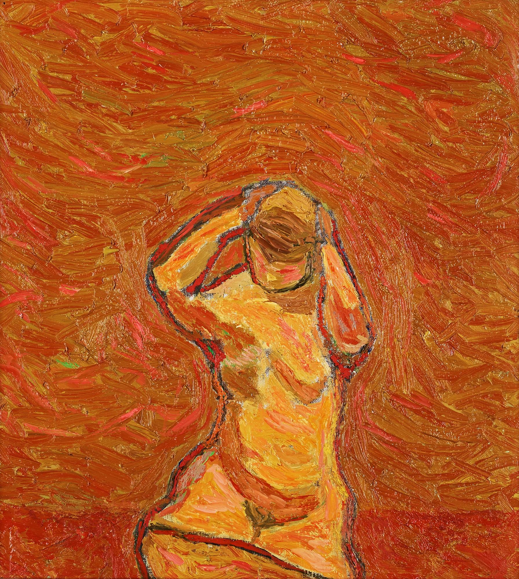 Evert Lundquist, "Stående modell, Viken" (Standing model).