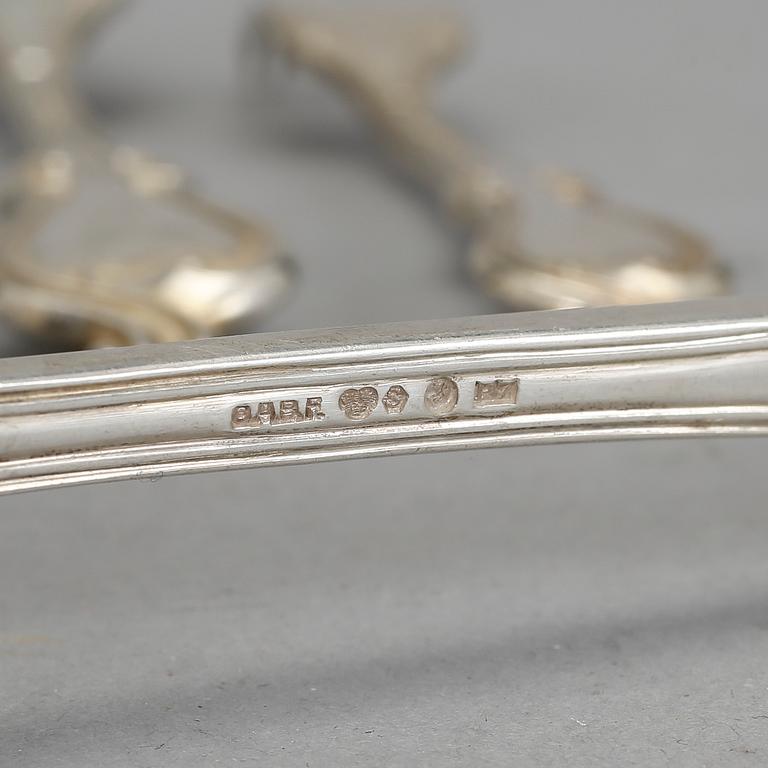 BESTICKSERVIS, 200+2+2 delar, silver, "Olga", mestadels GAB, Stockholm. 1900-tal. Vikt 10956 g.