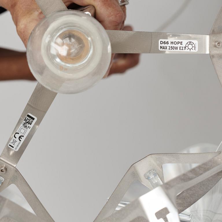 Francisco Gomez Paz, a "Hope" floor lamp, for Luceplan, Italy.