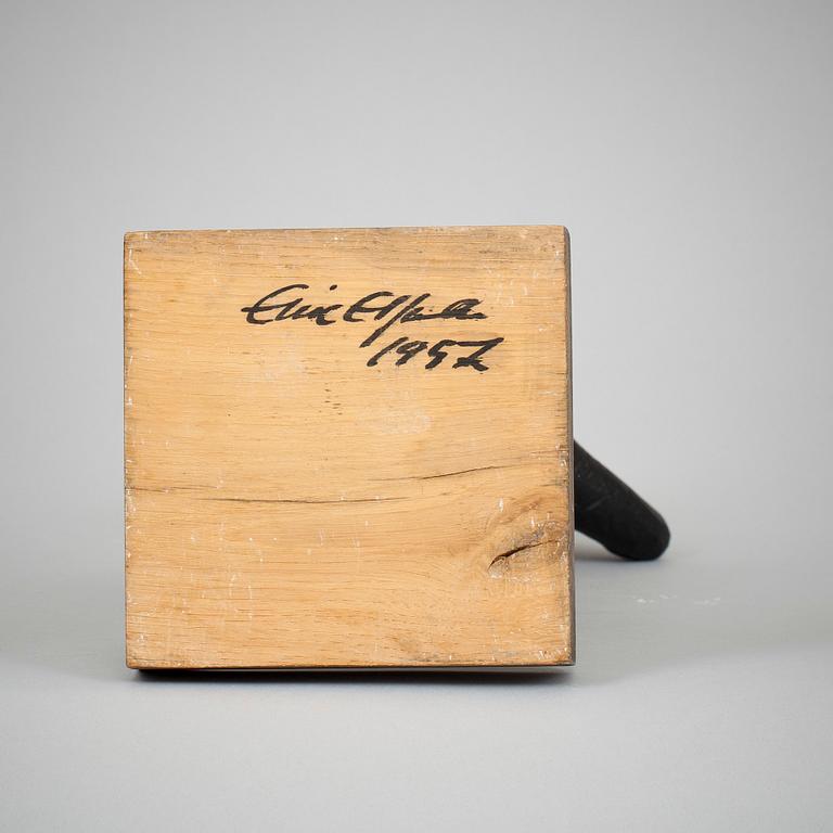 ERIC ELFVÉN, skulptur, brons, sign på sockel.