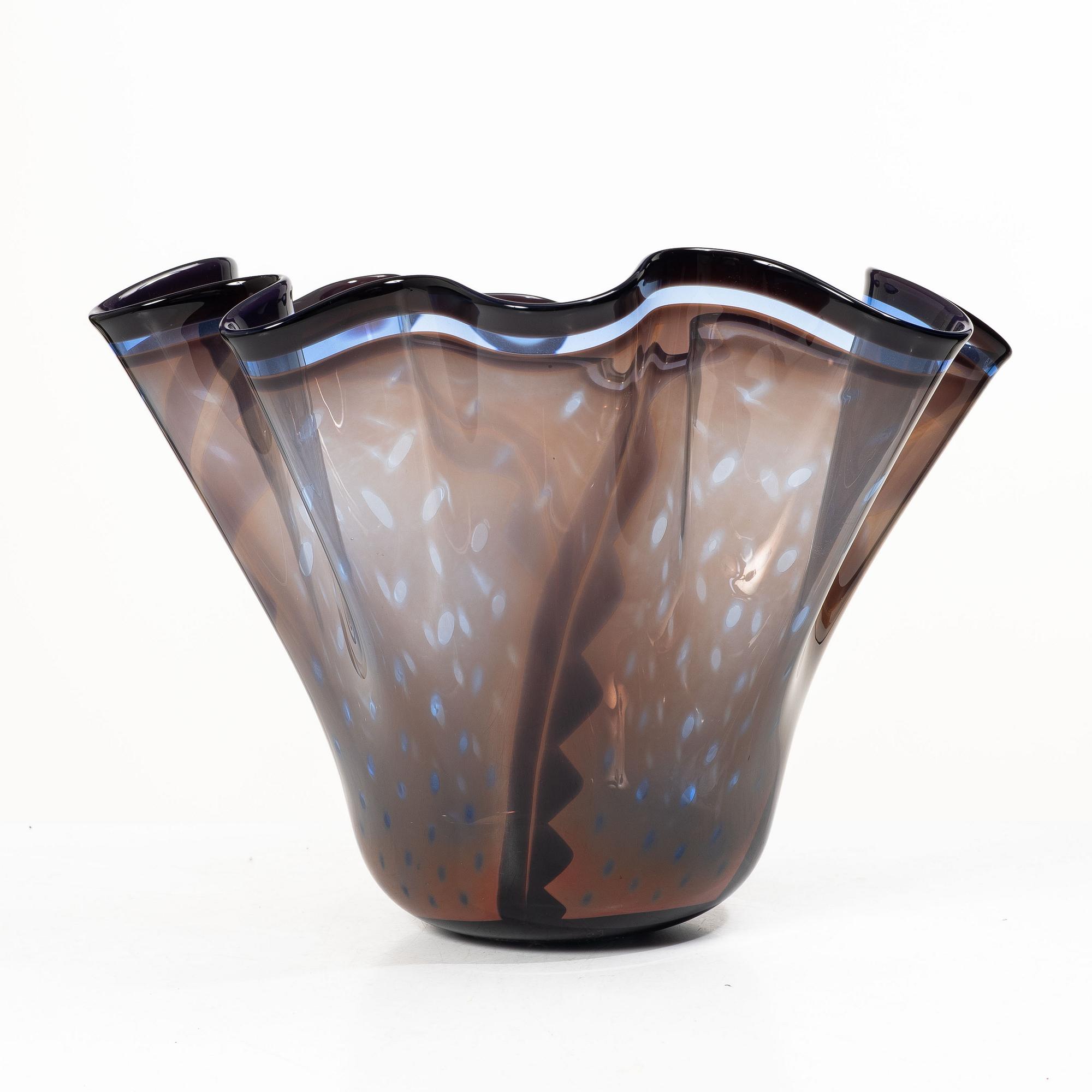 Gunnar Cyrén, skål, graal, glas, Orrefors 1992.