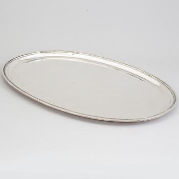 ERIC RÅSTRÖM, a silver tray from Råströms Silver- O Nysilverfabrik, Stockholm, 1950.