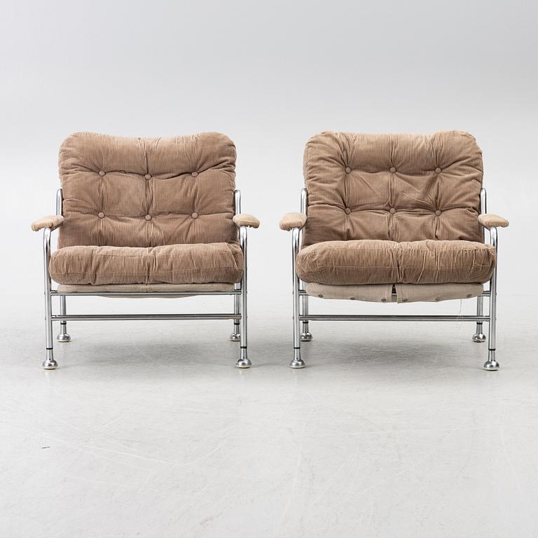 Jan-Eric Bengtsson,  a pair of "Häger" armchairs, IKEA, 1970s.