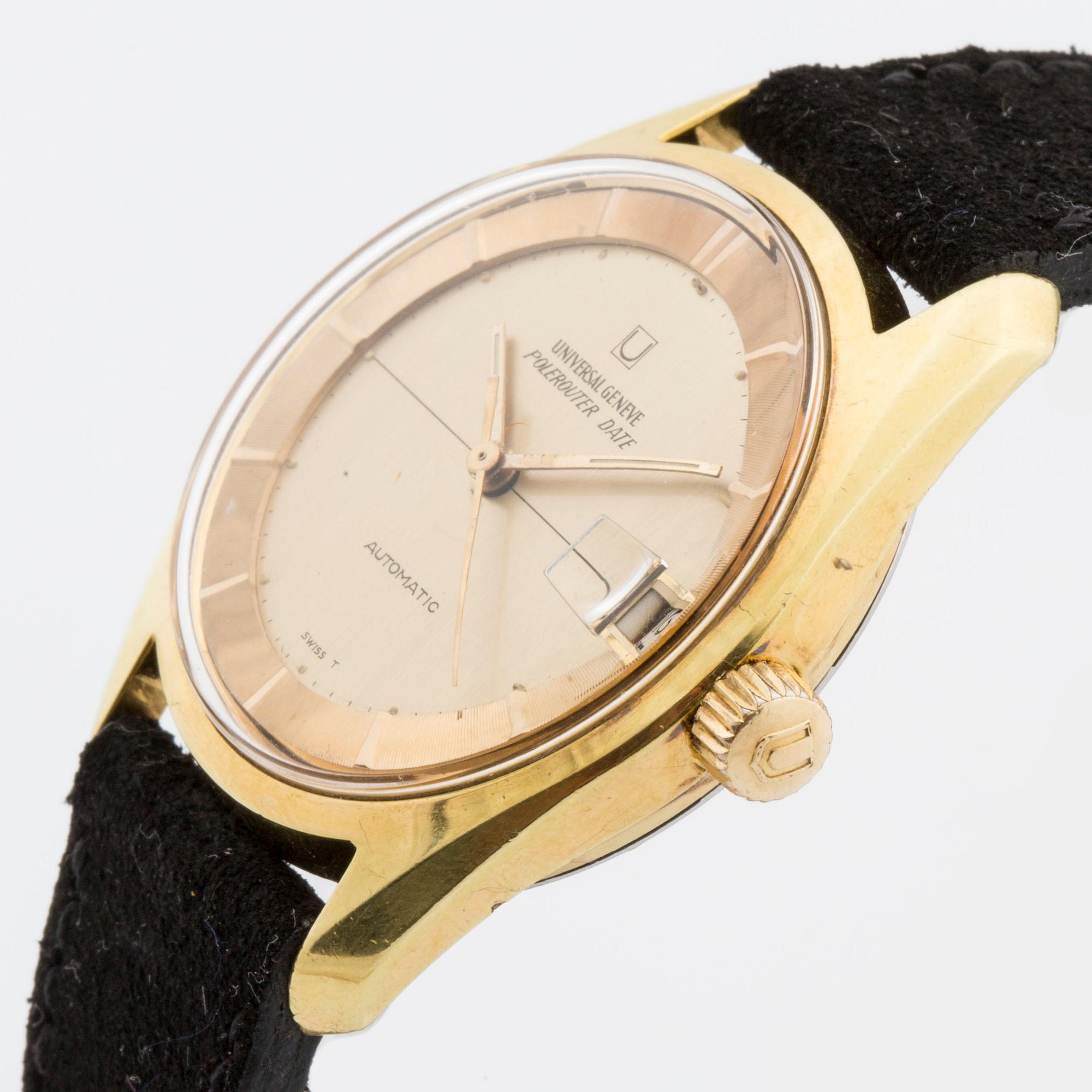 UNIVERSAL GENÈVE, Polerouter Date, wristwatch 34 mm,
