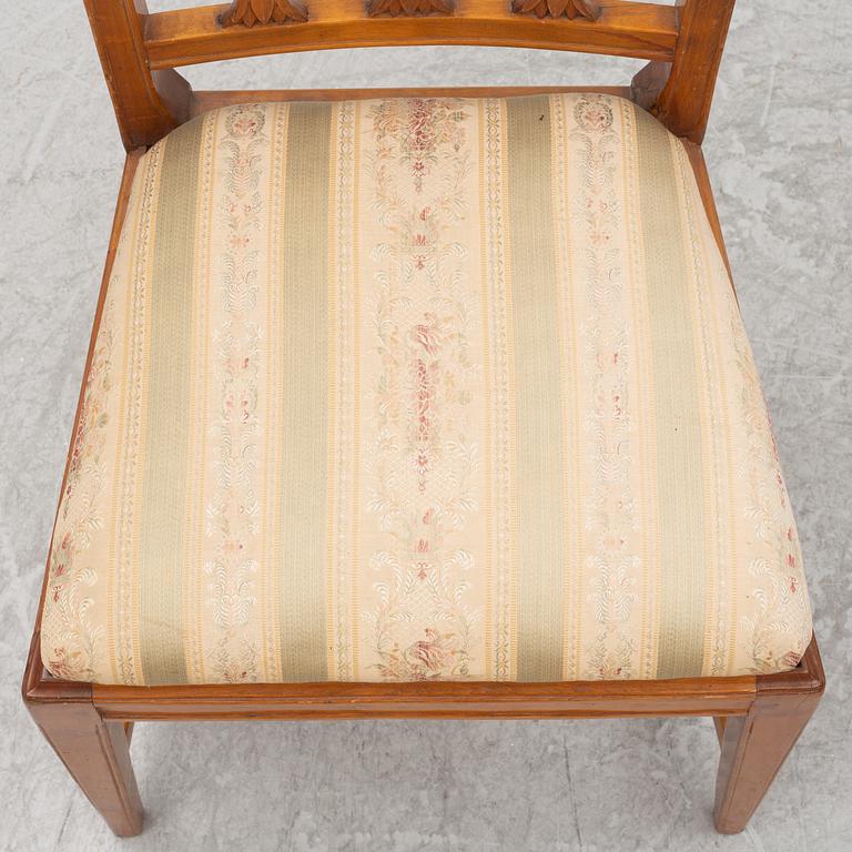 Four late Gustavian chairs by Johan Hammarström (Stockholm, Sweden, 1794-1812/19).