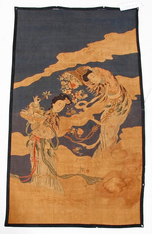 VÄVNAD, Kina, 1800-tal. Ca 100 x 57.