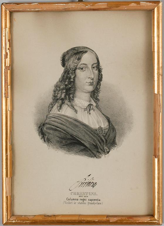 REGENTLÄNGD, 18 st, litografiska tryck, 1800-tal.