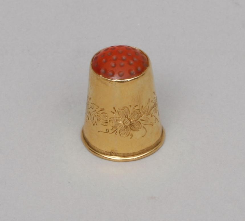 FINGERBORG, 18K guld, Stockholm 1872.