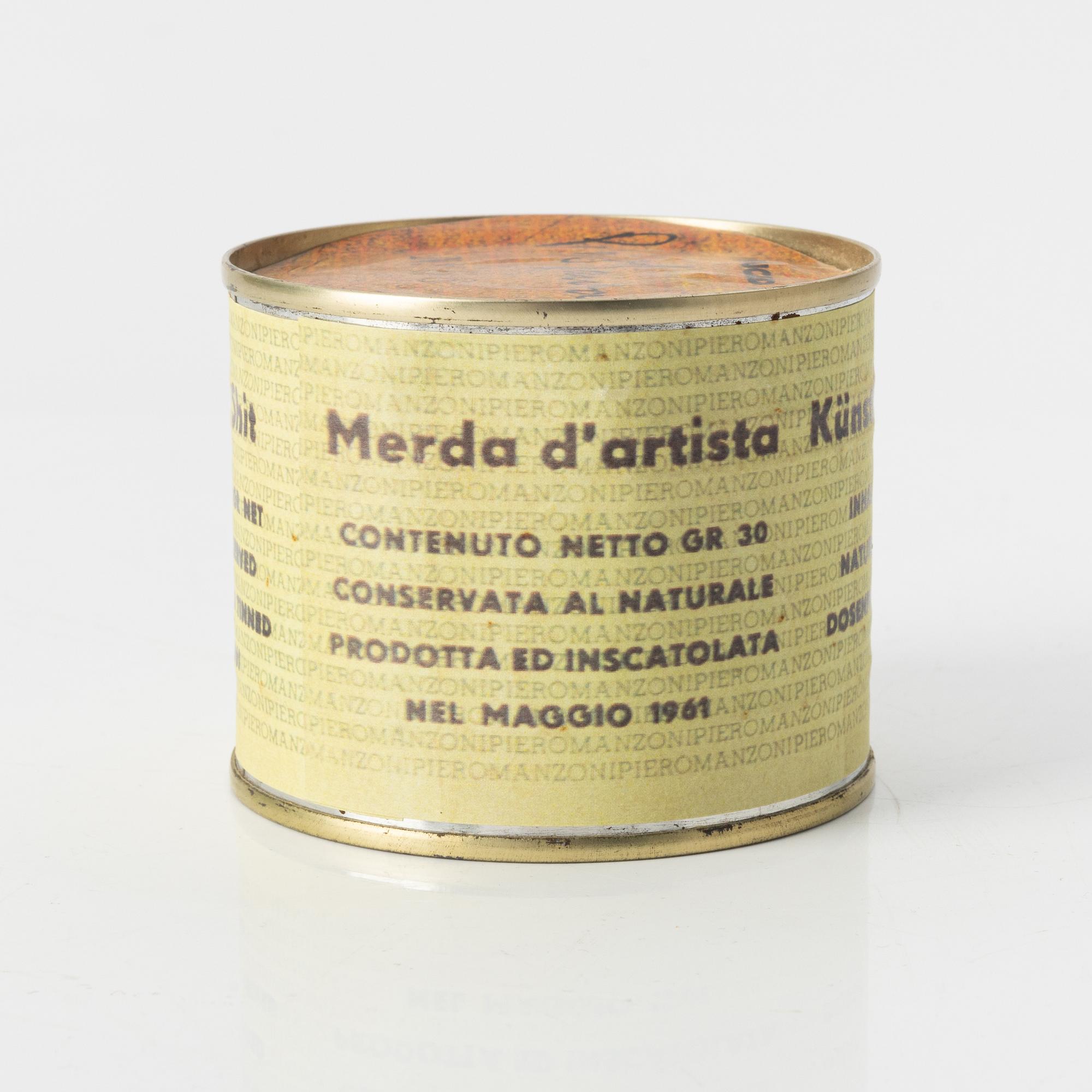 Piero Manzoni, skulptur, "Artist's Shit", utgiven av Piero Manzoni Foundation, Italien, 2013.