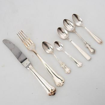 Cutlery service, 69 pieces, partly "Symphony" silver MEMA, Lidköping 1957-67.