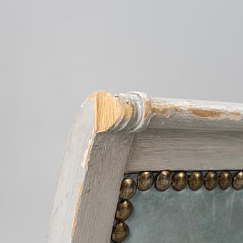 A set of 4 similar, Empire style chairs, second half of the 20th century.