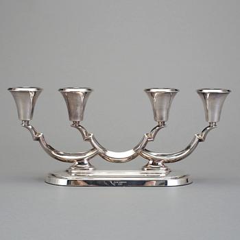 KANDELABER, silver, David Andersen, Norge, 1900-talets andra hälft.