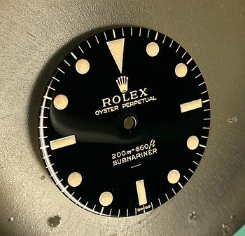 Rolex, Submariner, "Underline, Gilt, Swiss only, Pointed crown guards", "Provenance Rodriquez Messina", ca 1963.