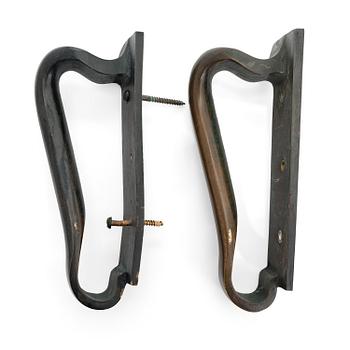 ALVAR AALTO, A pair of door handles for Valaistustyö.