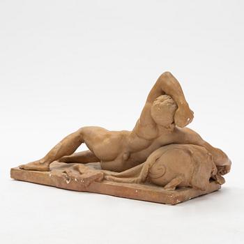 Johan Tobias Sergel, efter. Skulptur, patinerad gips.