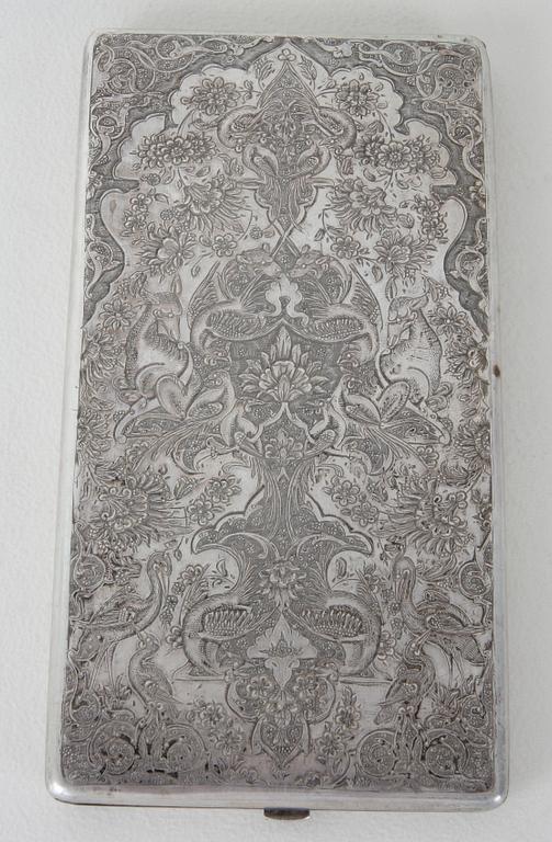 CIGARETTETUI, silver, Thailand.