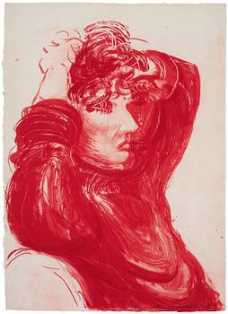 421. David Hockney, "Red Celia" from: "Moving Focus".