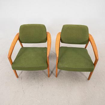 Folke Ohlsson, a pair of 'Ascot' oak chairs, Dux, 1960's.