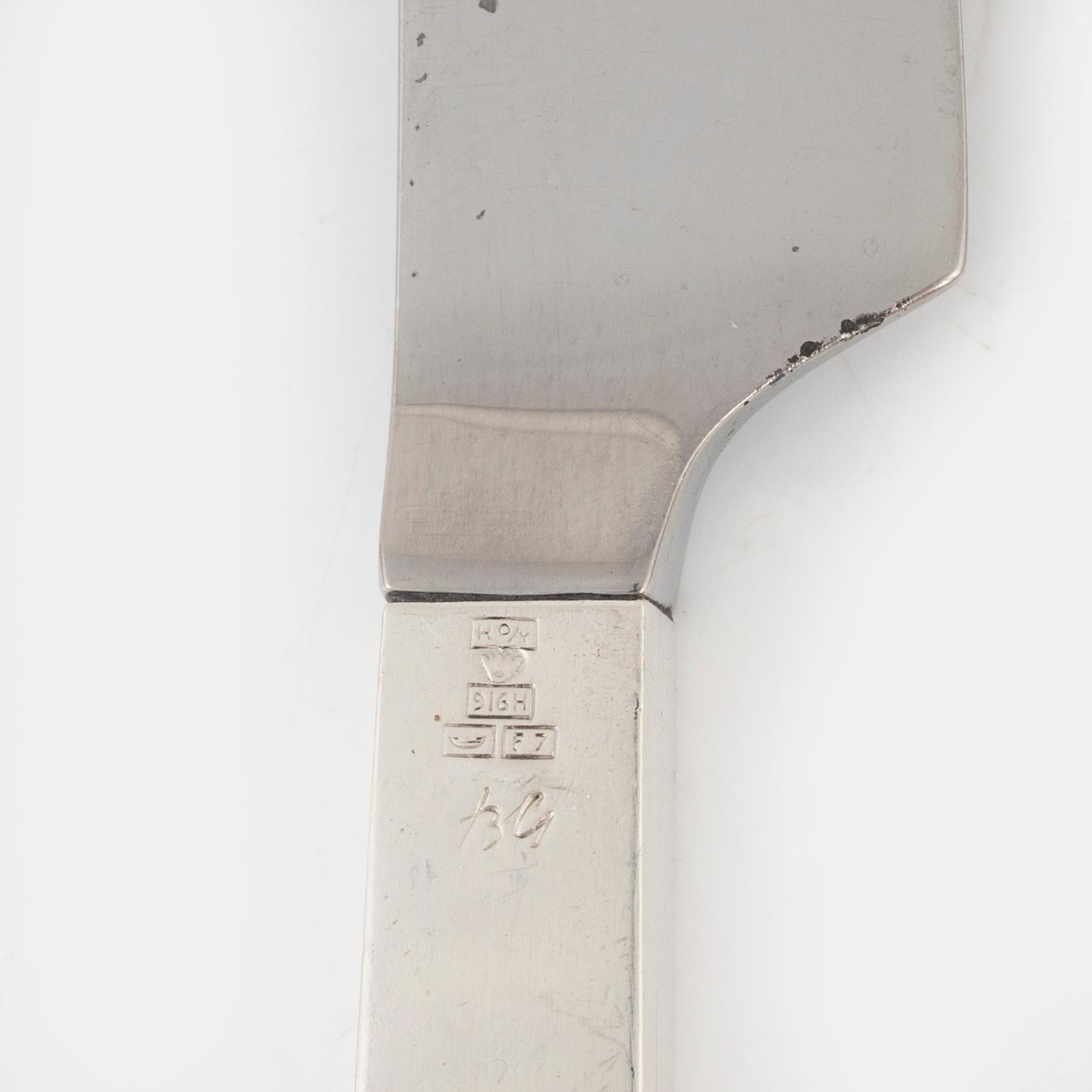 Bertel Gardberg, a silver cutlery set, 'Birgitta', Hopeatehdas oy, Helsinki 1959-1960 (36 pieces).