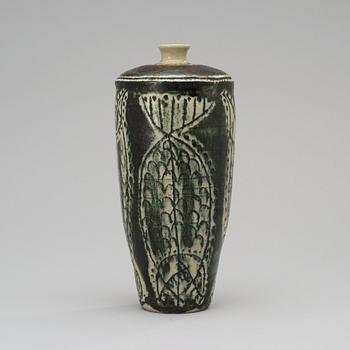 An Anders Bruno Liljefors stoneware vase, Gustavsberg Studio 1950's.