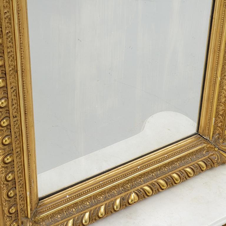 Spegeltrymå, nyrokoko, 1800-tal.