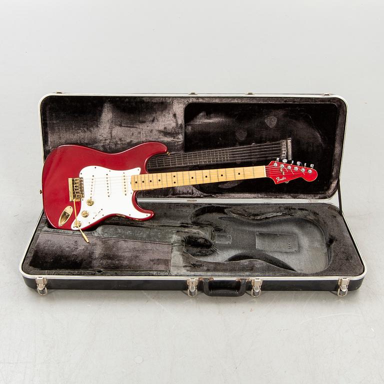 A 1980-81 Fender Stratocaster "Strat" electric guitar.