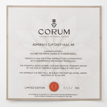 Corum, Admiral’s Cup, Seafender 48, Deep Hull, "Limited Edition", wristwatch, 48 mm.