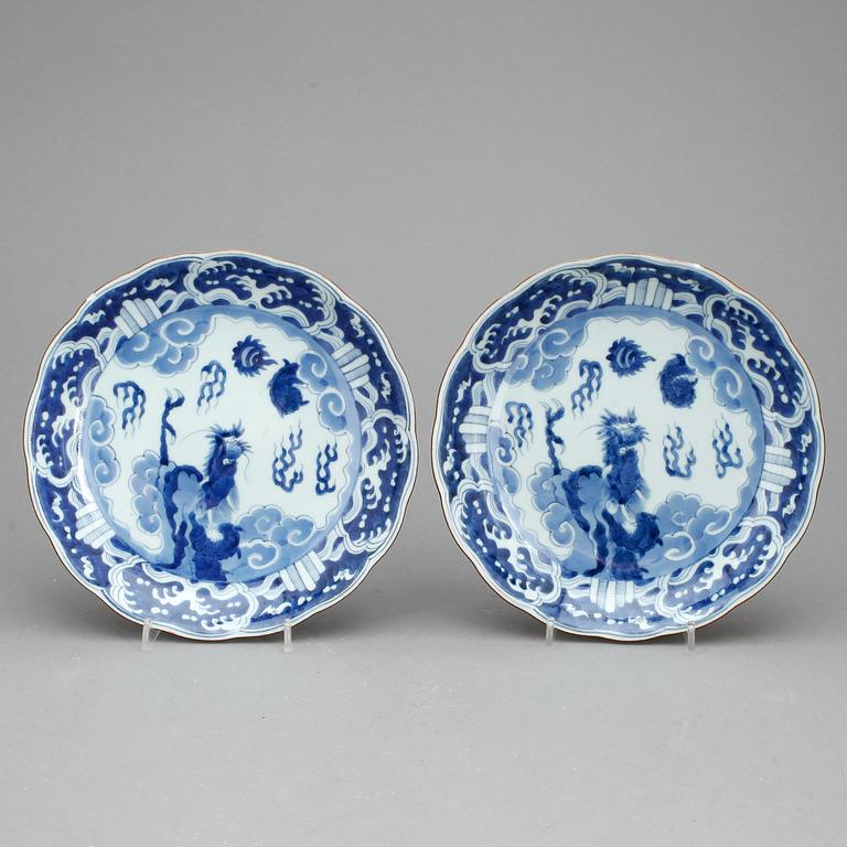 FAT, 2 st, porslin, Arita, Japan, Meiji.