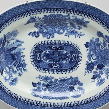 A pair of porcelain serving dishes from China, Jiaqing (1796-1820).