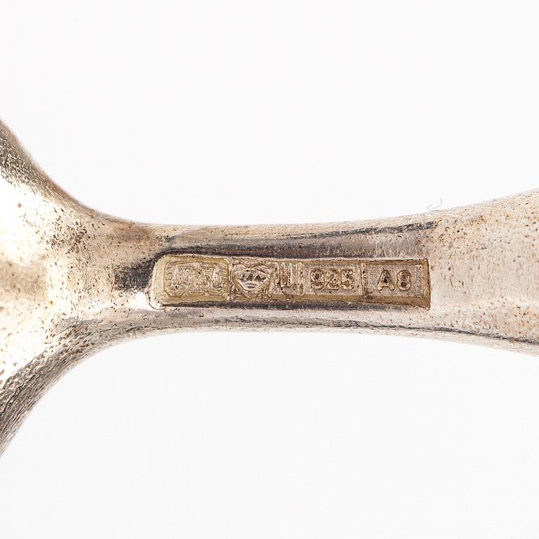 BJÖRN WECKSTRÖM, A sterling silver necklace "Nectaris" with acrylic and a bracelet. Lapponia 1978 and 1998.