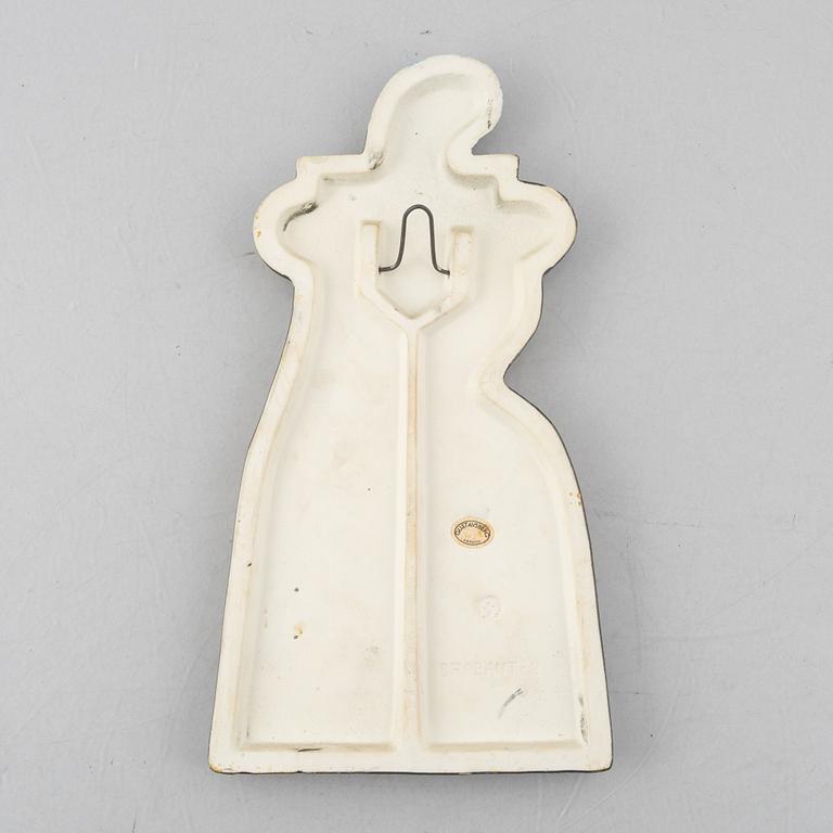 Lisa Larson, väggreliefer, 4 st, stengods, ur serien "Drabant", Gustavsberg.