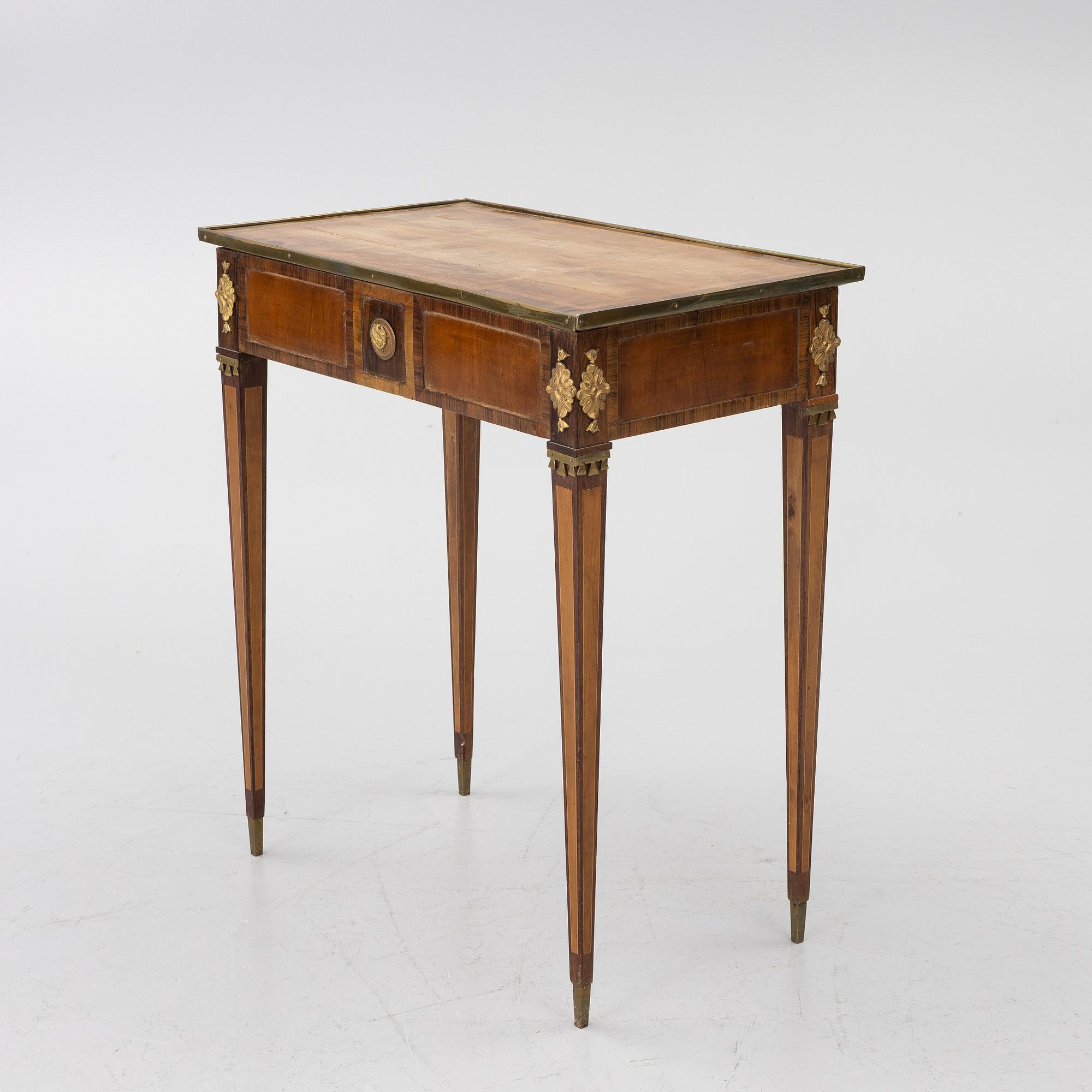 Ladies’ work table, Gustavian, in the manner of Ander Lundelius, late 18th century.