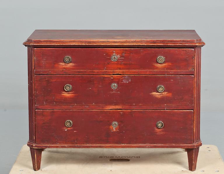 BYRÅ, sengustaviansk, omkring år 1800.