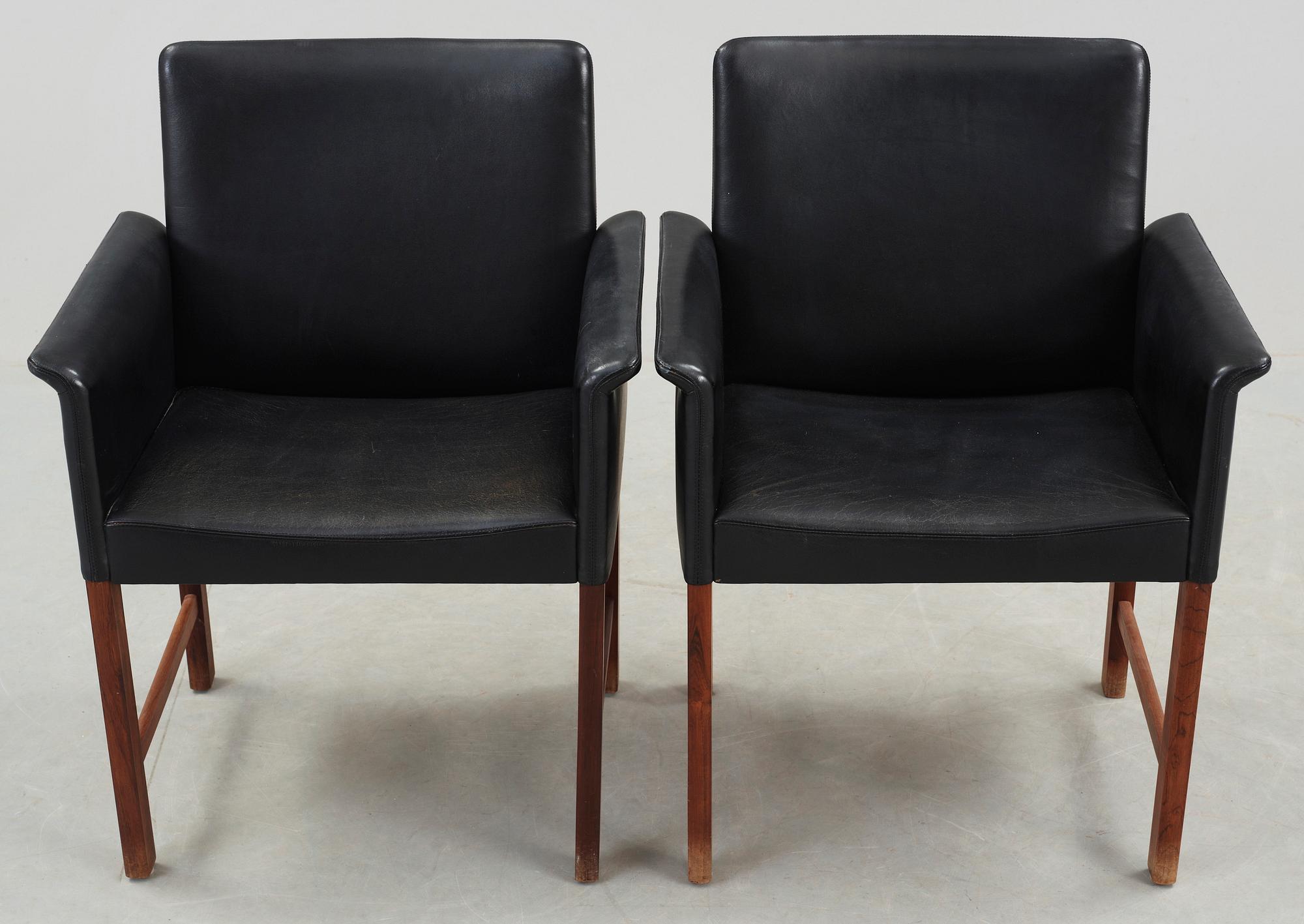 KARMSTOLAR, ett par, Hans Olsen, CS Möbler, 1960-tal.