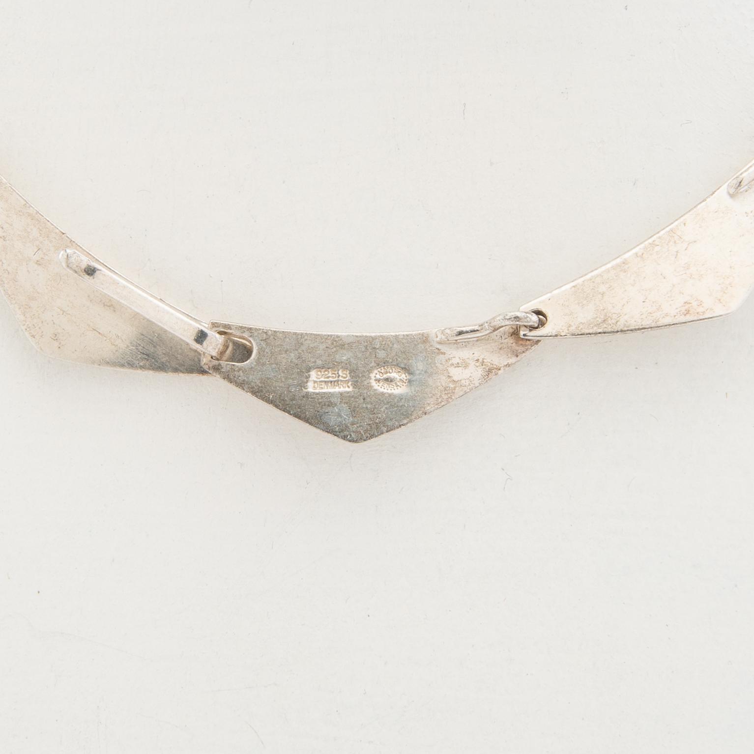Georg Jensen, necklace, "Peak", sterling silver, Bent Gabrielsen.