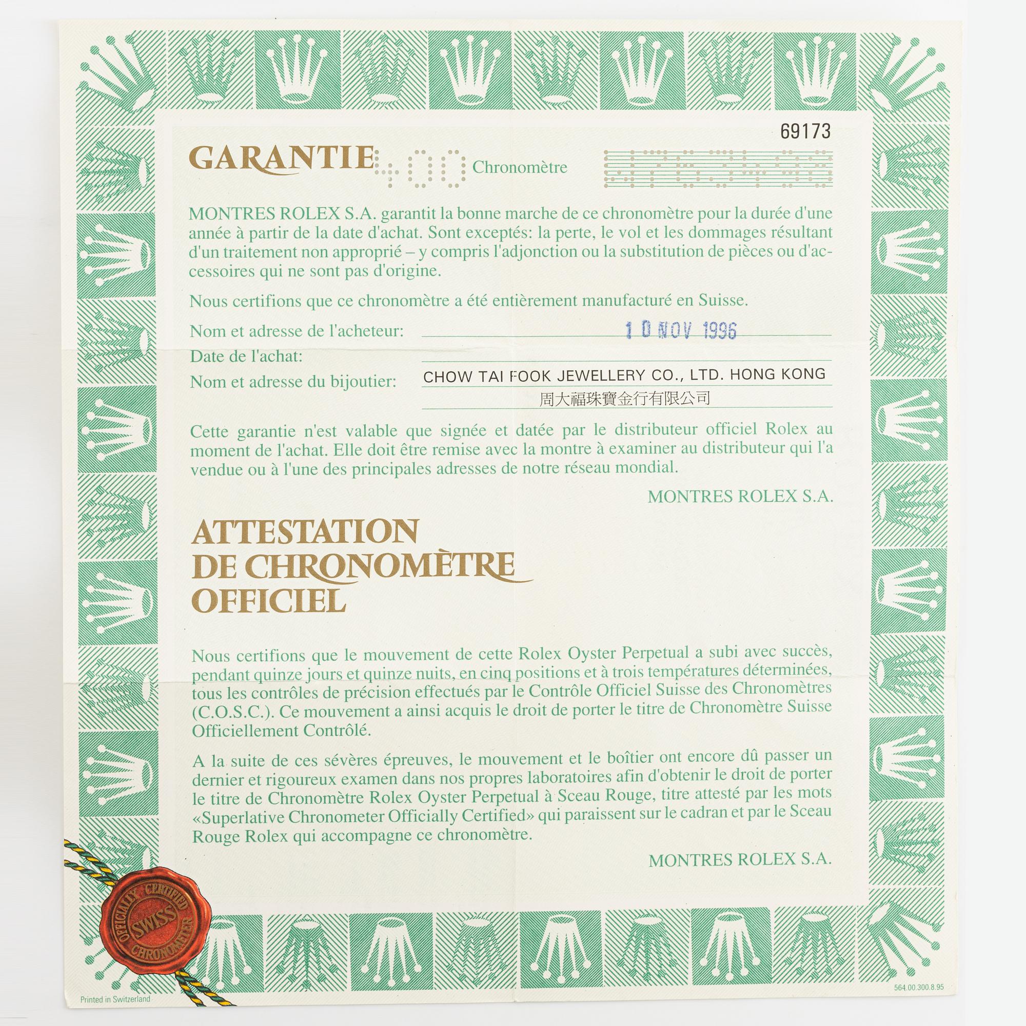 Rolex, Oyster Perpetual, Datejust, "Diamond Dial", wristwatch, 26 mm.