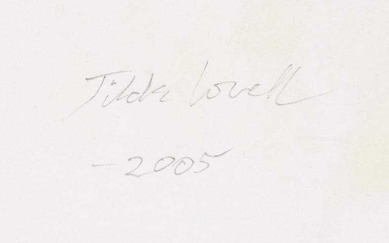 Tilda Lovell, pencil drawing.