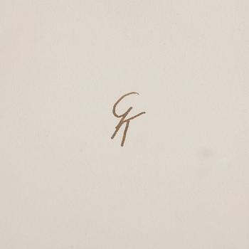 GRETA KNUTSON-TZARA, blandteknik. Monogramsignerad.