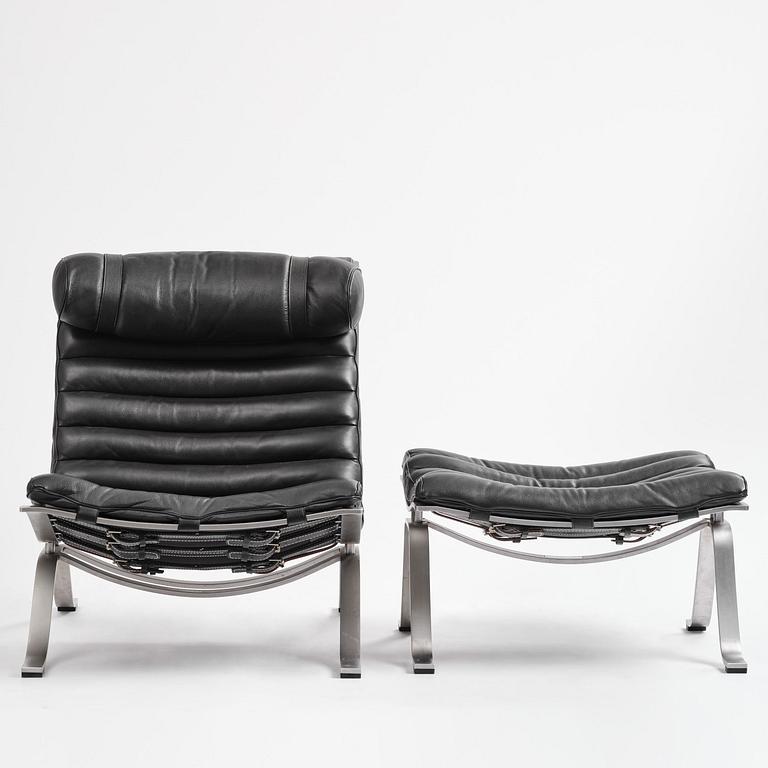 Arne Norell, an "Ari" armchair with ottoman, Norell Möbel, Aneby.