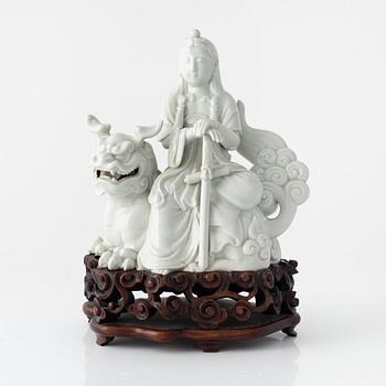 Figurin, Guanyin, porslin, Kina, 1900-tal.