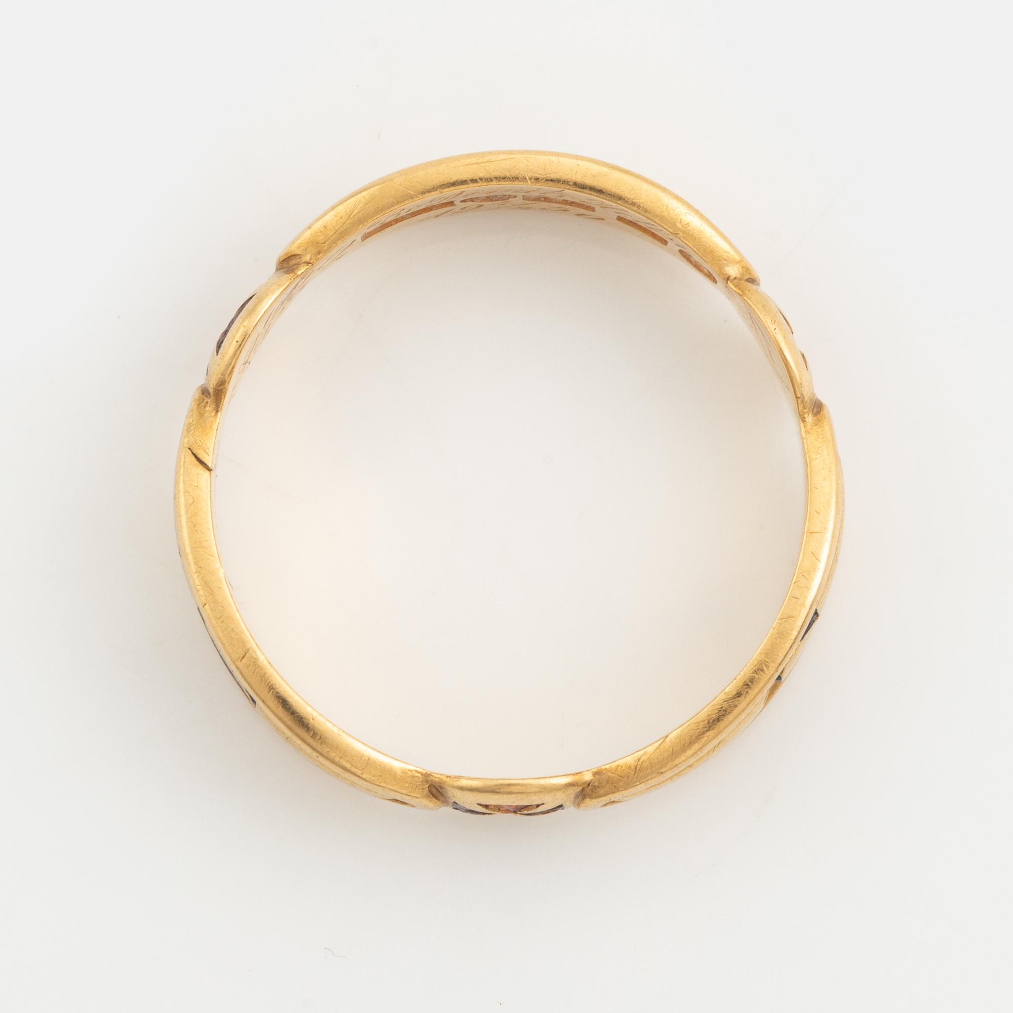 Ring, 18K gold, Masonic ring.