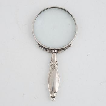 Georg Jensen, a silver magnifying glass, Denmark.