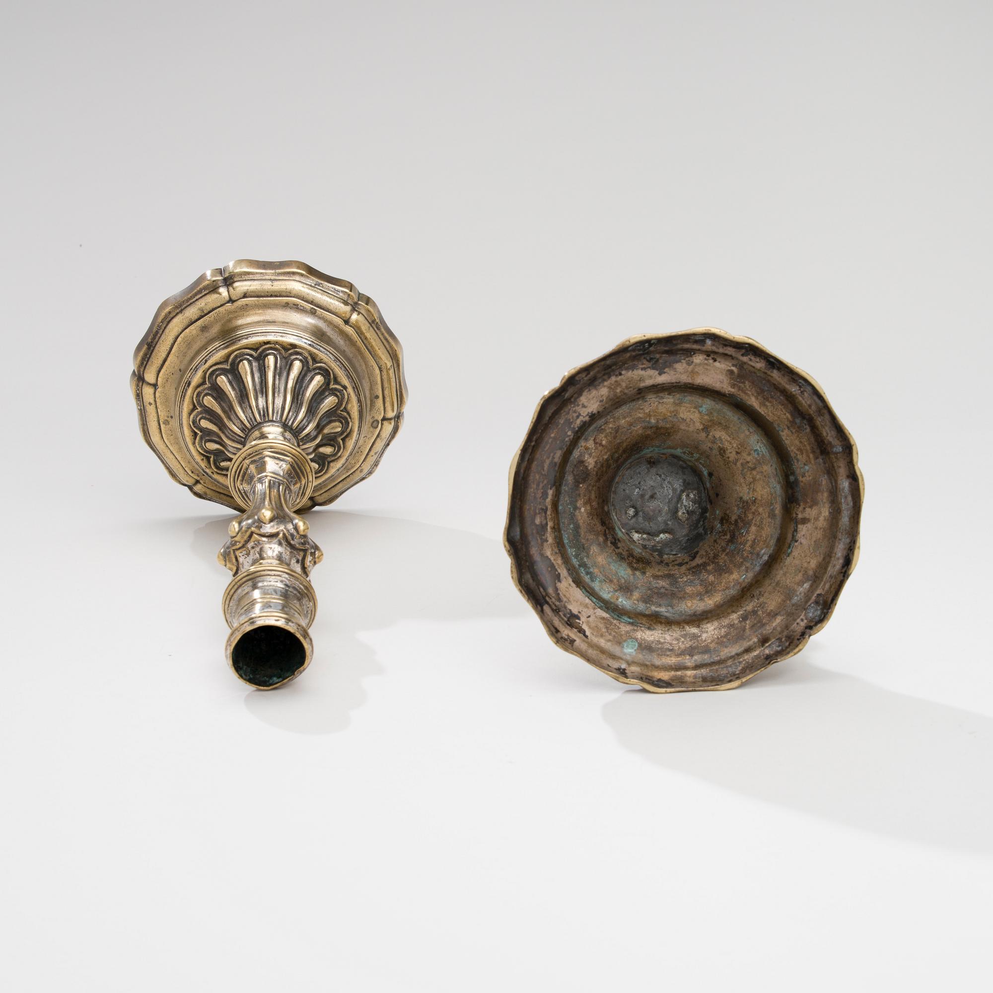 LJUSSTAKAR, ett par, Frankrike 1700-tal.