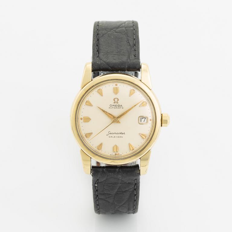 Omega, Seamaster, Calendar, wristwatch, 34 mm.
