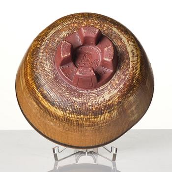 Wilhelm Kåge, skål, "Farsta", stengods, Gustavsbergs Studio, 1956.