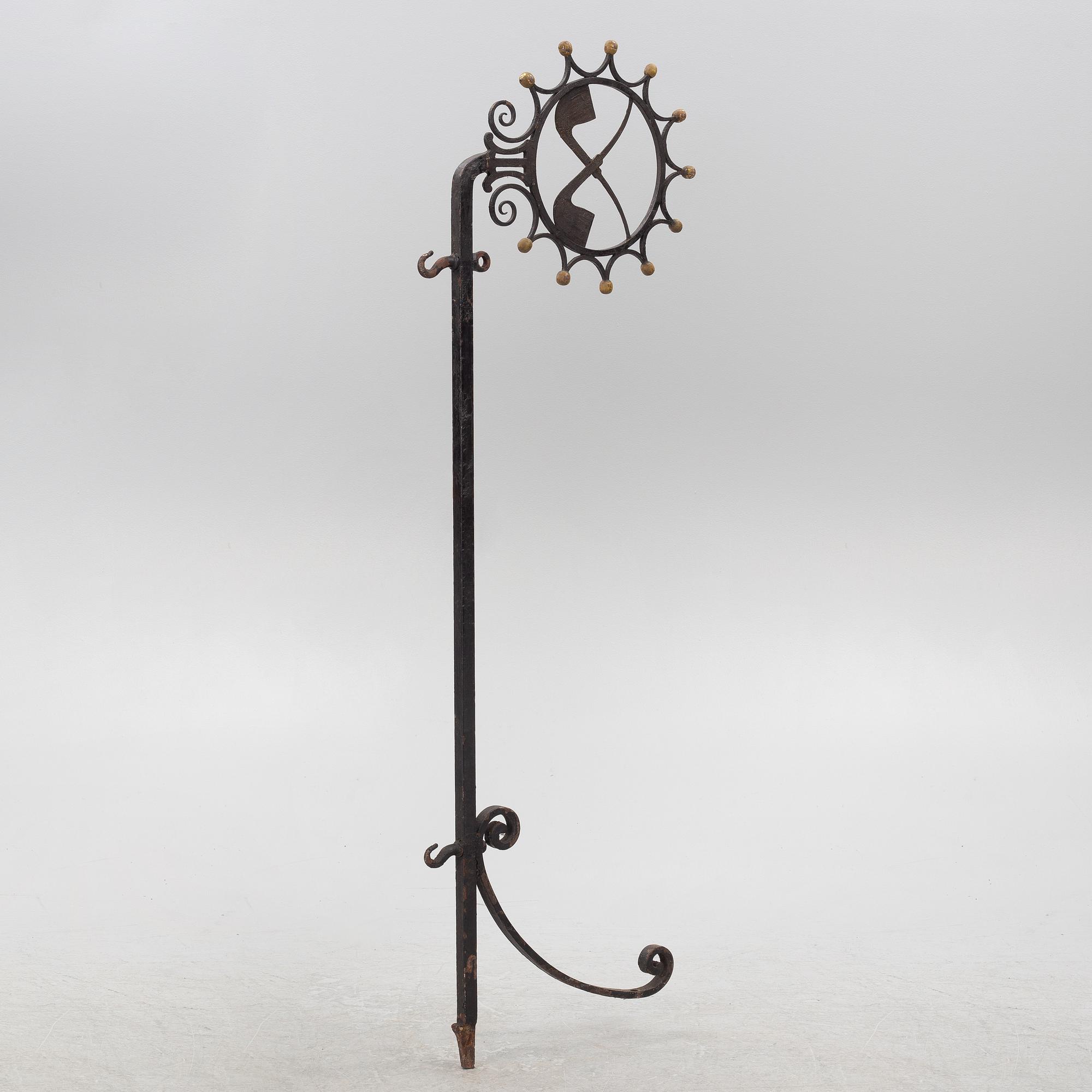 Wall holder for shop sign, 19th century.