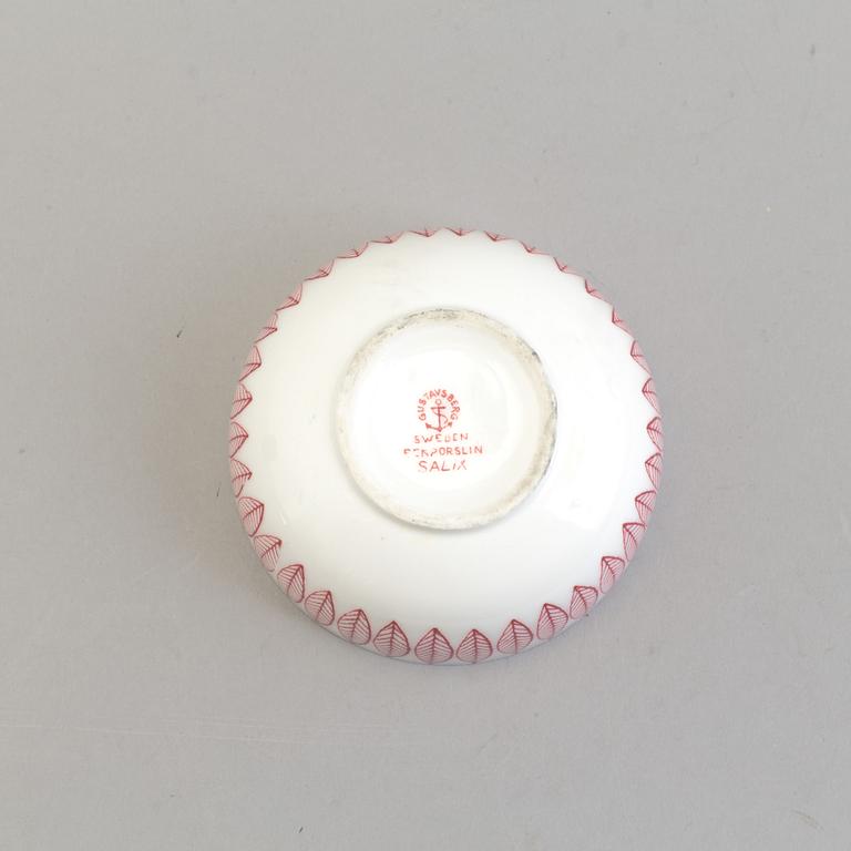 STIG LINDBERG, kaffeservis, 16 delar, benporslin, "Salix", Gustavsberg, 1960/60-tal.