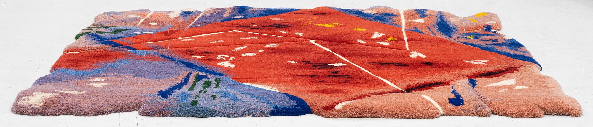 Arne Tengblad, tapet, tuftad i relief, Kasthall, 1987, 200 x 152 cm.