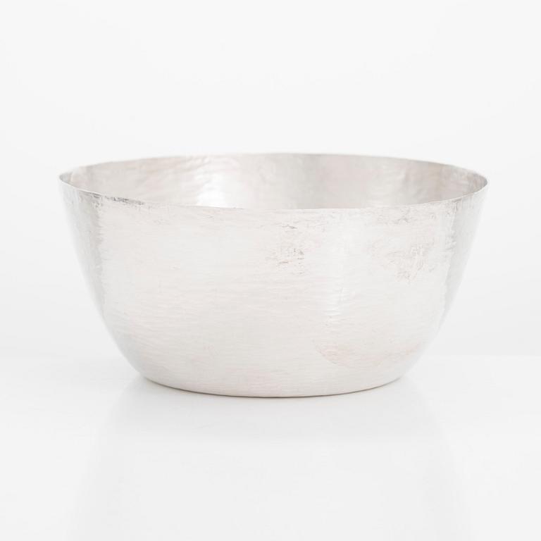 Tapio Wirkkala, skål, silver, TW 243, Kultakeskus, Tavastehus 1976.